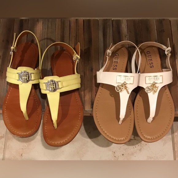 Tommy Hilfiger x GUESS Los Angeles Sandals Bundle (Size 6.5M) - Picture 2 of 13